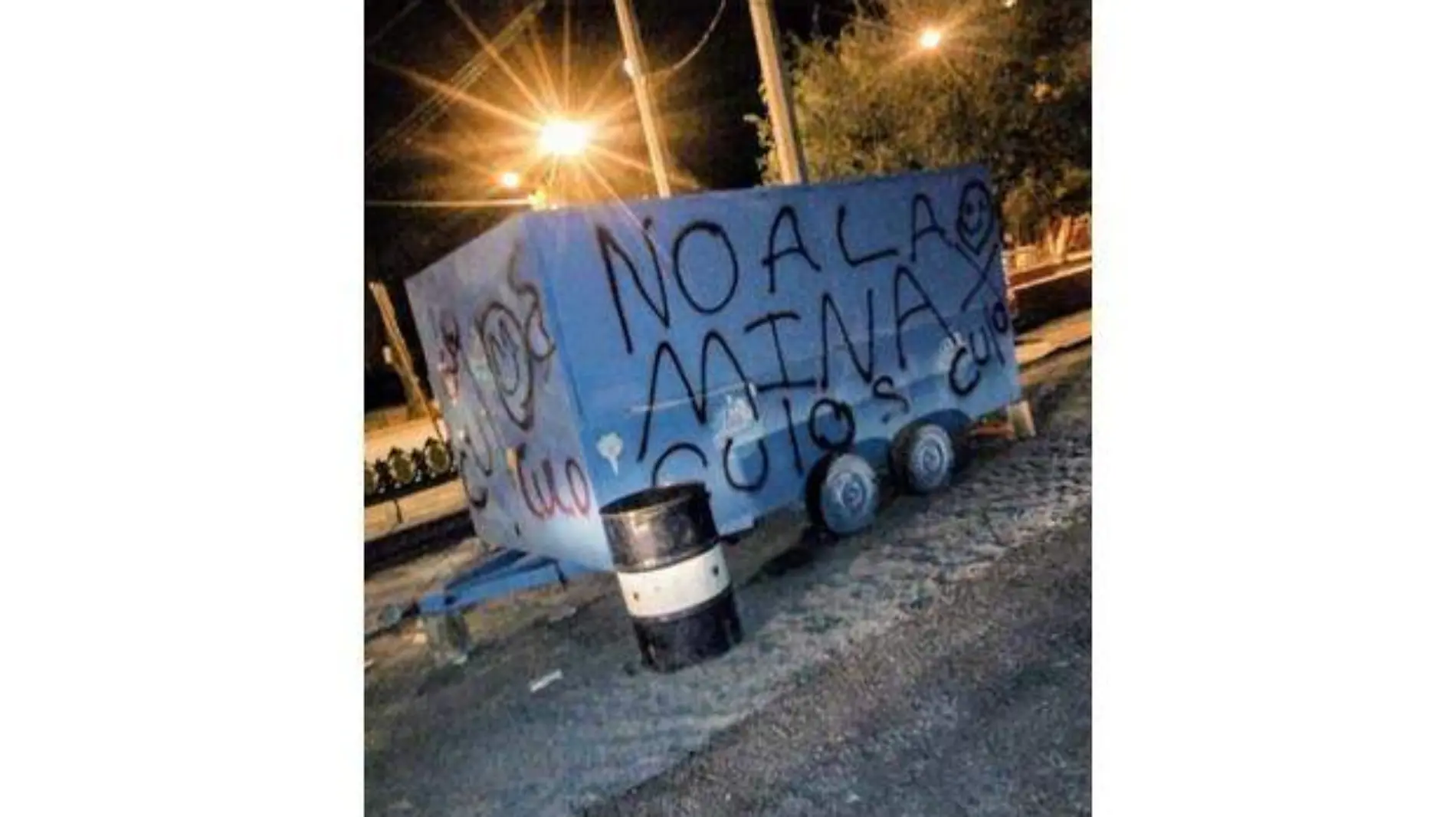 vandalismo en samalayuca